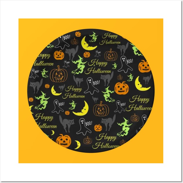 Halloween Full Moon Series Wall Art by dcohea